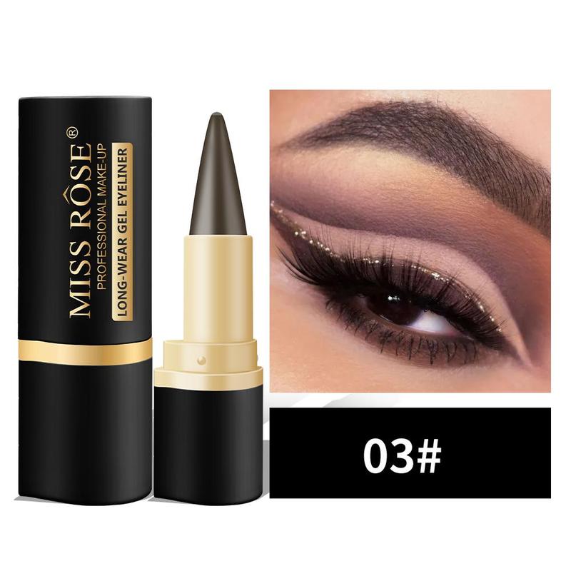 Waterproof Gel Eyeliner, 2 Counts Long Lasting Matte Eyeliner, Quick Drying Eyeliner Pen, Professional Daily Makeup Accessories