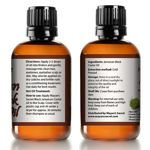 Mayan's Secret 100% Natural & Pure Jamaican Black Castor Seed Oil Serum