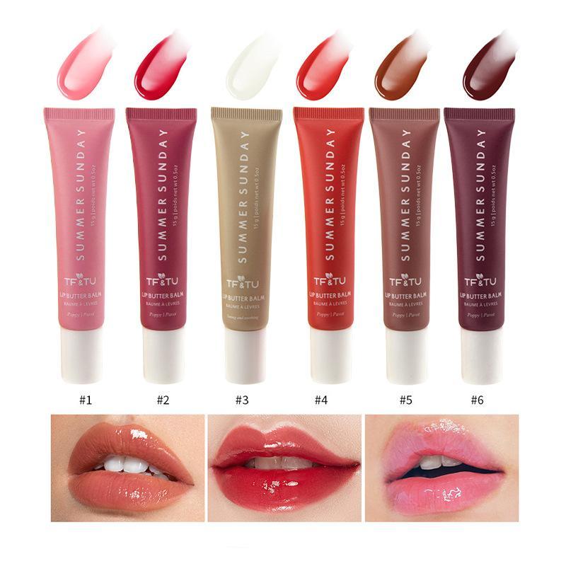 Lip Butter Balm, Tinted Lip Balm, Conditioning LipMask, for Instant Moisture, Shine and Hydration -Sheer-Tinted, Soothing Lip Care SkincareMoisturizer cherry lip