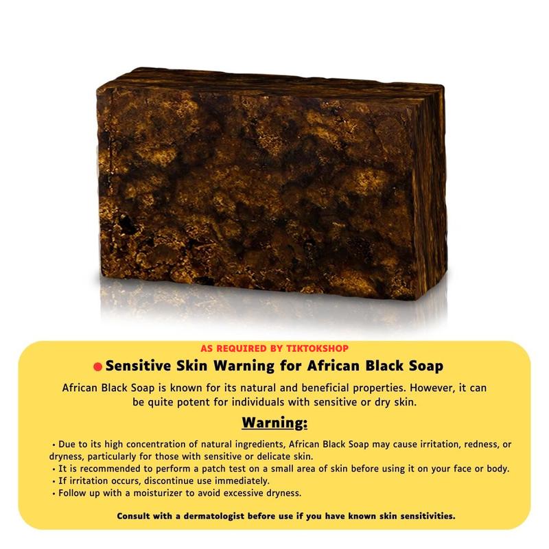 Premium Handmade African Black Soap - Natural Soap With Shea Butter and  Aloe Vera