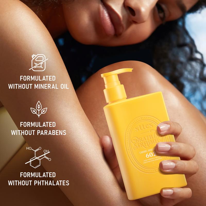 Sttes 602#Caramel vanilla Body Lotion - 250ml (8.45 fl.Oz)  BRAZILIAN Body Lotion -Seven kinds of pure vegetable oils +Active caffeine(Without mineral oil)