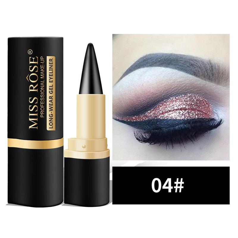 Waterproof Gel Eyeliner, 2 Counts Long Lasting Matte Eyeliner, Quick Drying Eyeliner Pen, Professional Daily Makeup Accessories